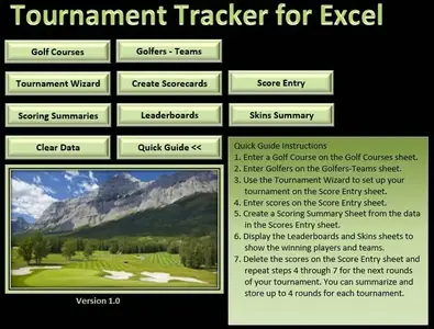 Tournament Tracker 1.1.0.0 for Excel