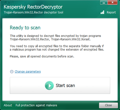 Kaspersky RectorDecryptor 2.7.1