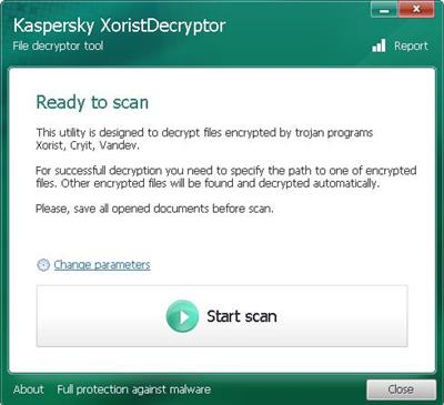 Kaspersky XoristDecryptor  2.5.6 Edd7817a6355204966c5aaed89ecca59