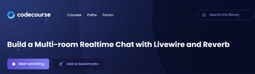 CodeCourse – Build a Multi–room Realtime Chat with Livewire and Reverb