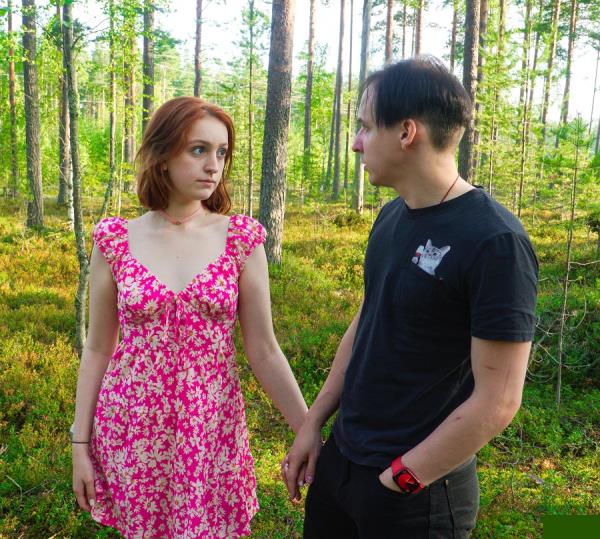 Redhead Teen Fucked In Forest  (FullHD)