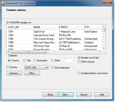 Advanced CSV Converter  7.52