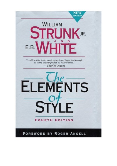 The Elements of Style - E. B. White Ad566661e2f437647061326890d03ee1