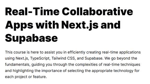 Newline – Real–Time Collaborative Apps with Next.js and Supabase