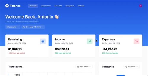 Code with Atonio – Build A Finance Platform