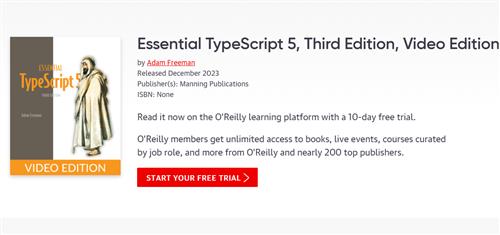 Essential TypeScript 5, Third Edition, Video Edition