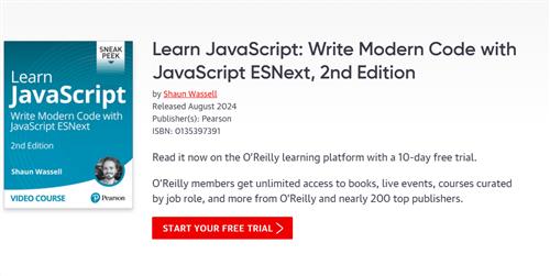 Learn JavaScript – Write Modern Code with JavaScript ESNext, 2nd Edition