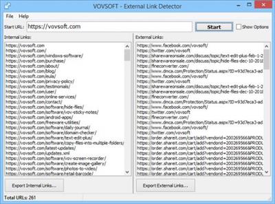 VovSoft External Link Detector  1.6