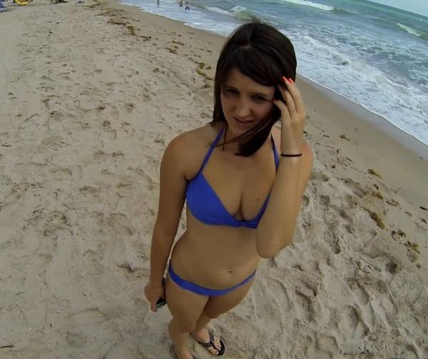 Pickup Babe In Blue Bikini On The Beach And Fuck Her In Hotel  (HD)