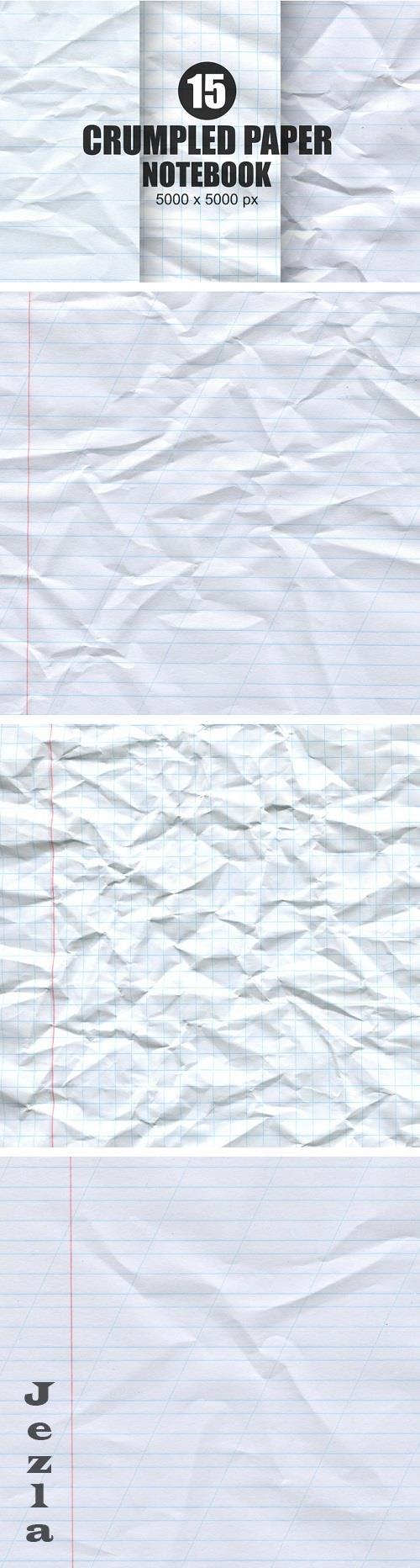 Notebook Crumpled Paper Textures - VJVAHM3