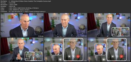 Interactive Ai Video Clone Creation - The Complete  Course F65533b5776257f909fbc3cb6b49cfa3