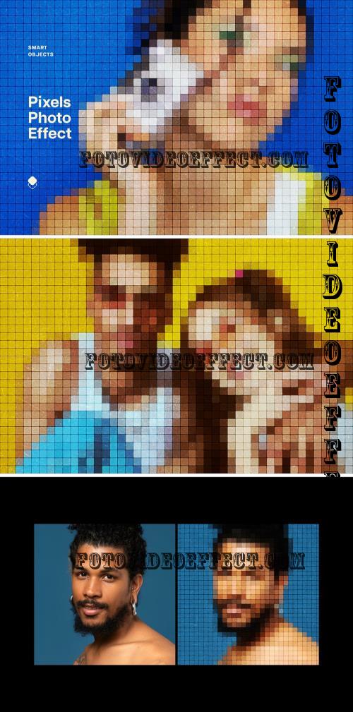 Pixel Screen Photo Effect 89Q5EB4