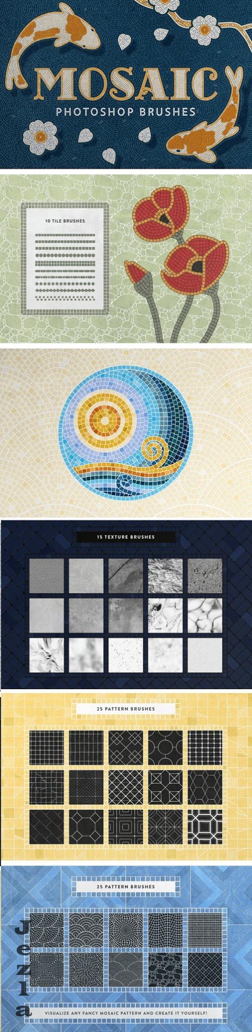 Mosaic Tile Photoshop Brushes - 6232219