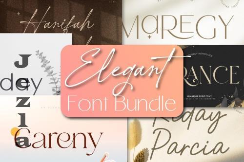 Elegant Font Bundle - 20 Premium Fonts