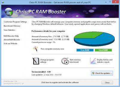 Chris-PC RAM Booster  7.24.0826 177b234668bf2db1f32a23d5248800b4