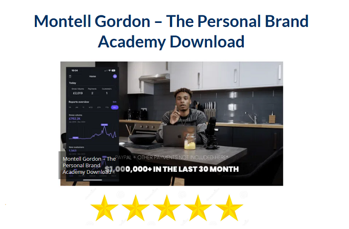 Montell Gordon – The Personal Brand Academy Download 2024