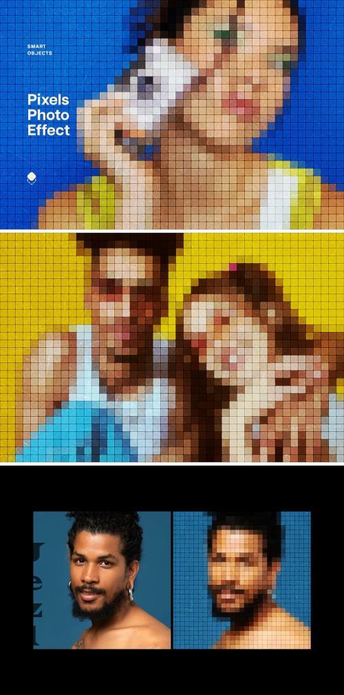 Pixel Screen Photo Effect 89Q5EB4