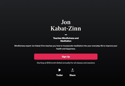 MasterClass – Jon Kabat–Zinn Teaches Mindfulness and Meditation