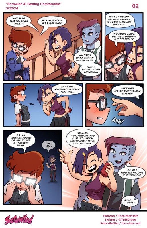 TheOtherHalf - Scrawled: Getting Comfortable Porn Comic