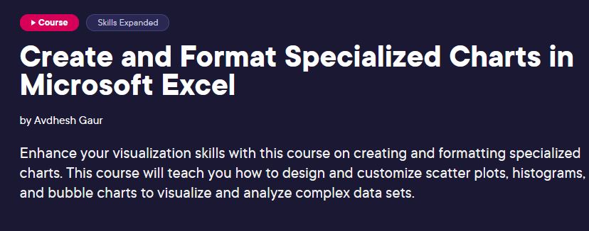 Create and Format Specialized Charts in Microsoft Excel 7159cc56870493c4c53aae5175f1de4a