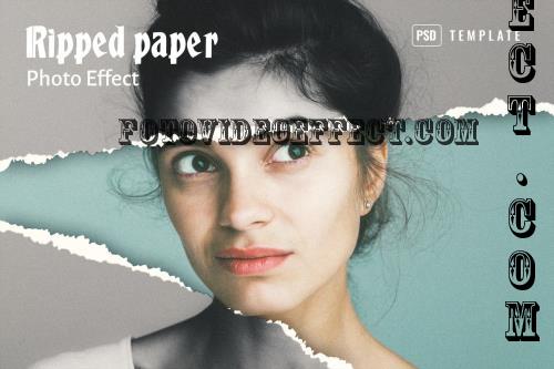 Ripped Paper Effect G4MP39P