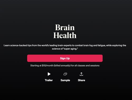 MasterClass – Brain Health