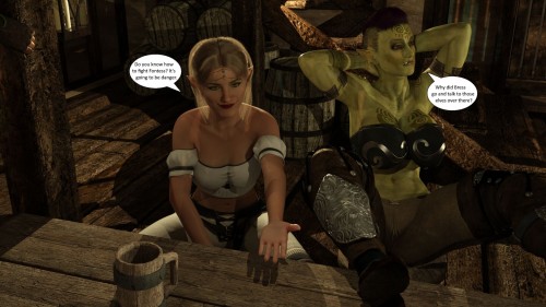 Dokvish - ADVENTURE HO! CHAPTER 4. Tavern tussle PT1-2 3D Porn Comic