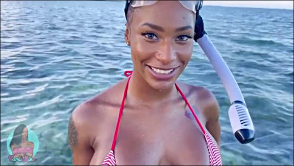 Sarai Minx Ebony Getting Cumshot On Public Beach - [Onlyfans] (HD 720p)