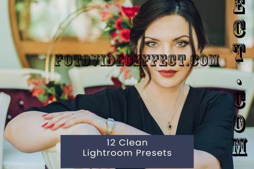 12 Clean Lightroom Presets DQZX98V