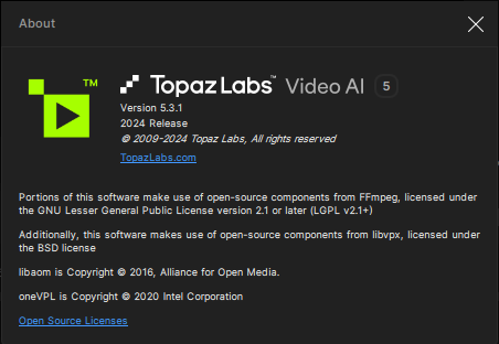 Topaz Video AI 5.3.1