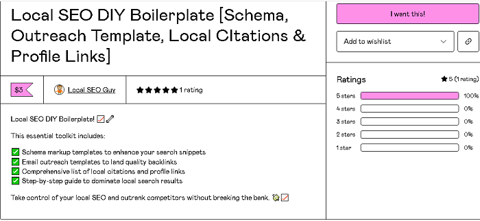 Local SEO DIY Boilerplate [Schema, Outreach Template, Local CItations and Profile Links]