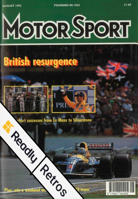 Motor Sport Magazine - August 1992