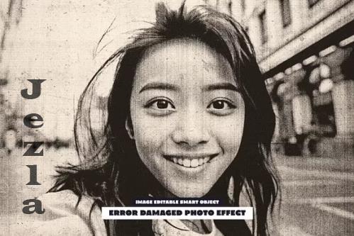 Error Damaged Photo Effect - 283608908