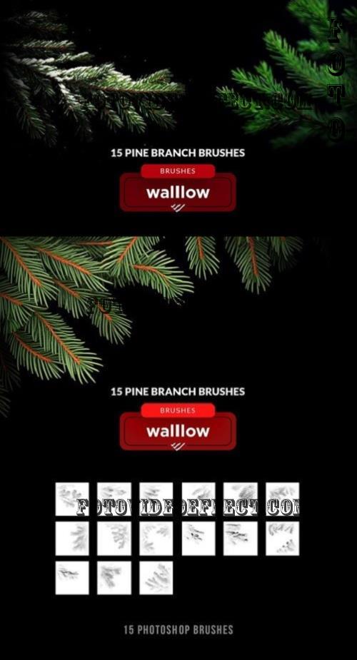 Christmas tree branches brushes 282484688