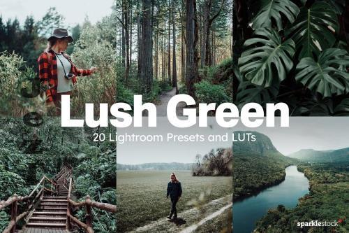 20 Lush Green Lightroom Presets LUTs - 282737575