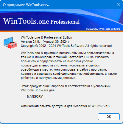 WinTools.one Professional 24.9.1