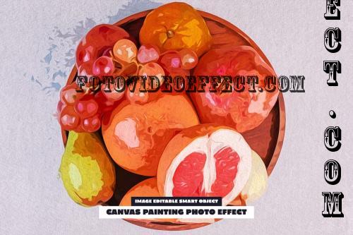 Canvas Painting Photo Effect - 283608919