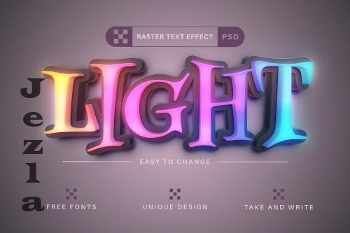 Neon Light - Editable Text Effect - 42286497