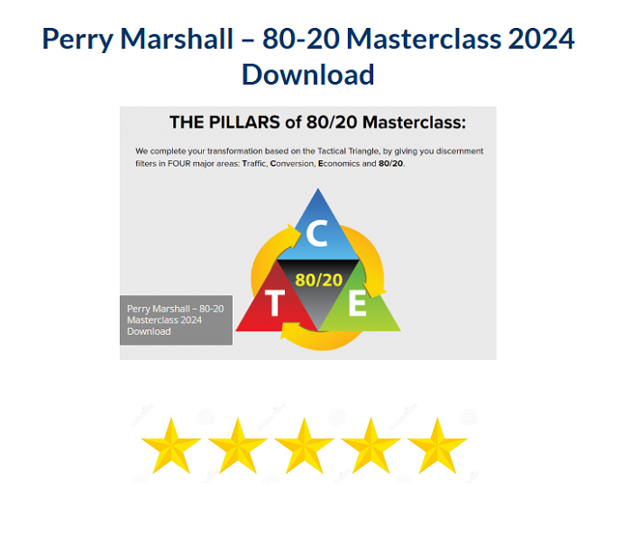 Perry Marshall – 80-20 Masterclass Download 2024