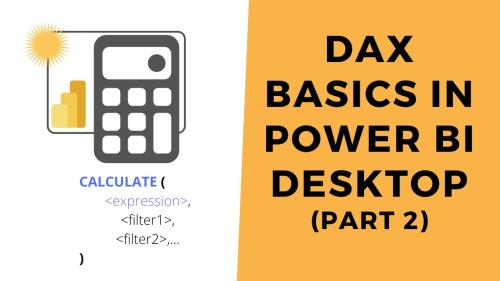 Dax Basics In Power Bi Desktop