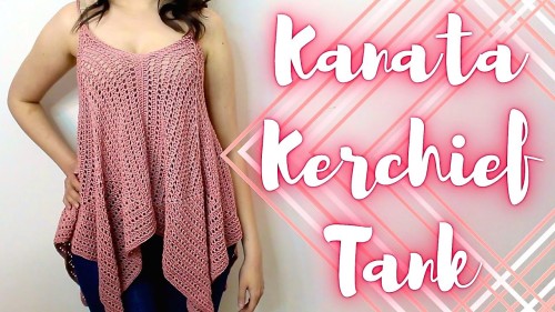 Crochet The Kanata Kerchief Tank With Simple Square Motifs