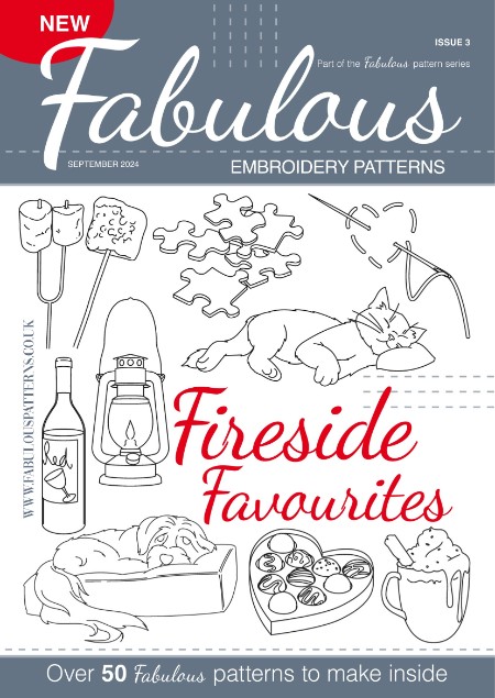 Fabulous Embroidery Patterns - Issue 3 Fireside Favourites 2024