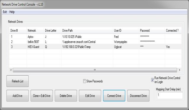 Network Drive Control 1.67