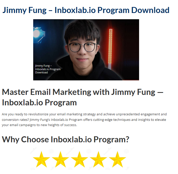 Jimmy Fung – Inboxlab.io Program Download 2024