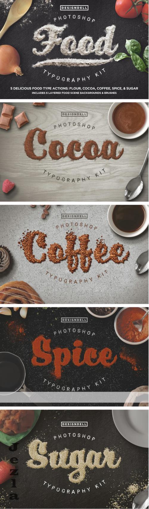 Food Typography PSD Actions - 154709