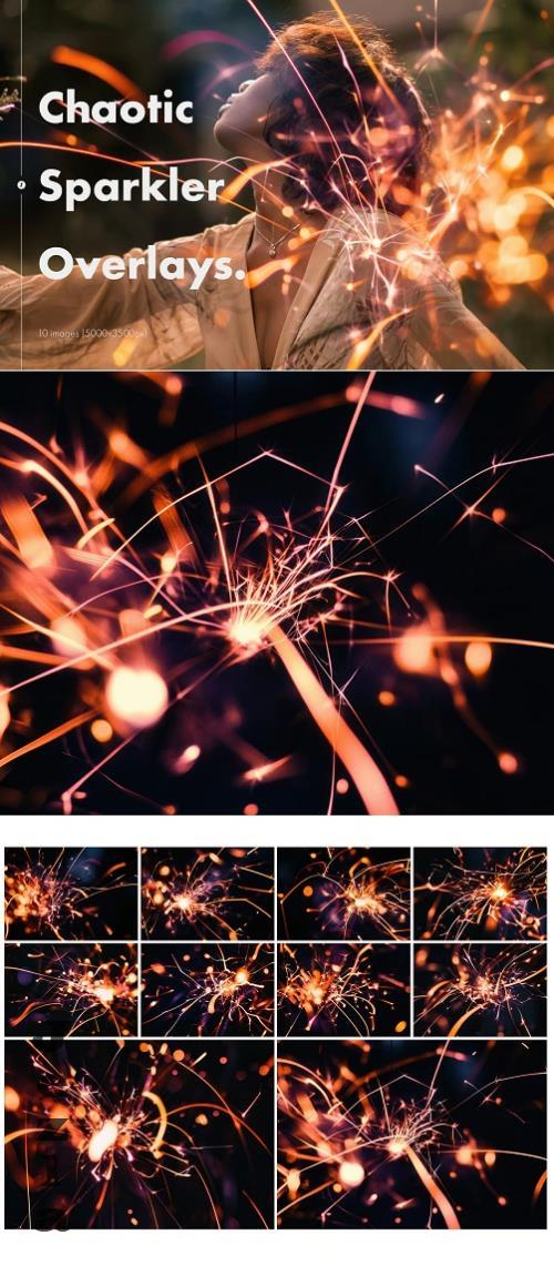 Chaotic Sparkler Overlays - G3DHJ4R