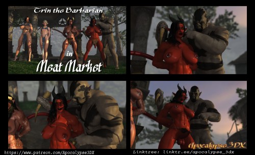 Apocalypse3DX - Trin the Barbarian Shorts and Updates 3D Porn Comic