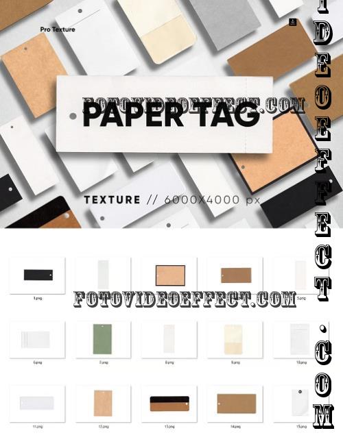 15 Paper Label Tag Texture HQ - 281681343