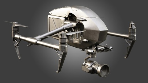 Modeling in ZBrush: Creating a DJI Inspire Drone 103a0a9a0b33ebdb8a63753af7d5fdd7