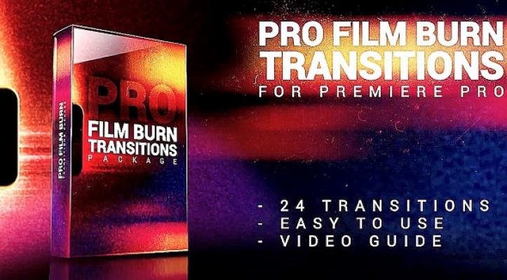 Pro Film Burn Transitions Pack 1580768 - Premiere Pro Templates